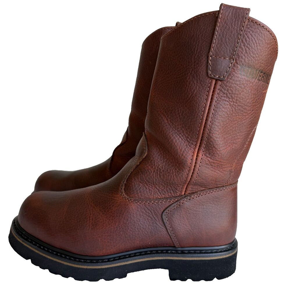 Wolverine Men's Wellington Work Boots - Steel Toe - Peanut Size 7M